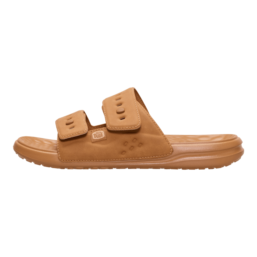 products/45264-21N_WAVE 2 STRAP SLIDE CLASSIC_COGNAC_LEFT_SIDE - HEYDUDE
